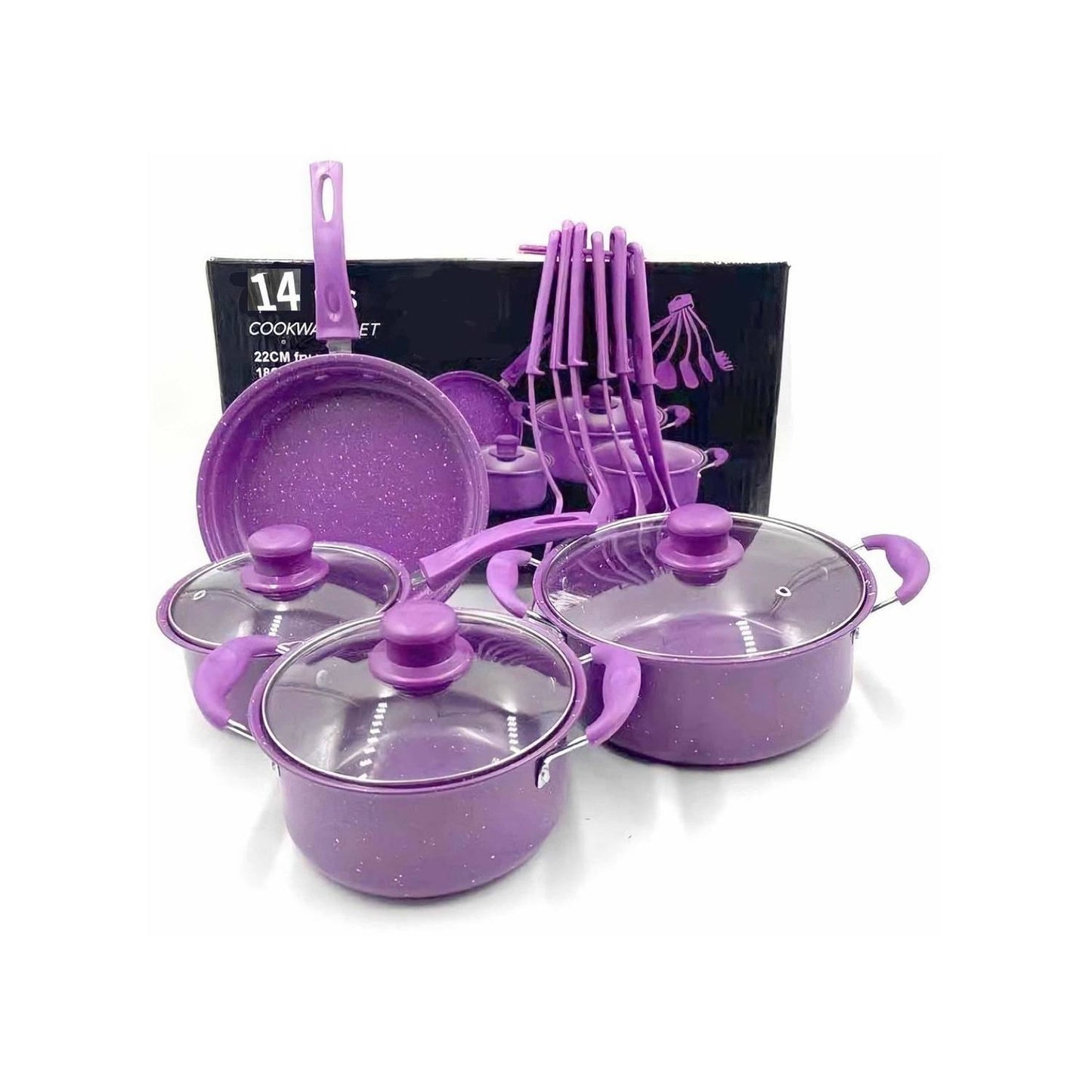 Juego De Ollas Cocina Antiadherente Set